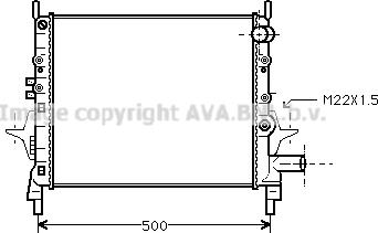 Prasco RT2206 - Radiator, engine cooling autospares.lv