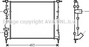 Prasco RT2218 - Radiator, engine cooling autospares.lv