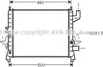 Prasco RT2238 - Radiator, engine cooling autospares.lv