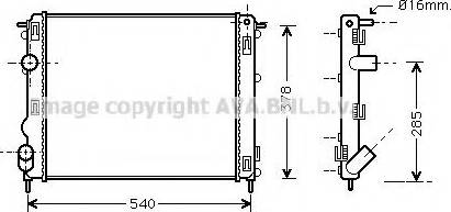 Prasco RT2272 - Radiator, engine cooling autospares.lv