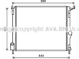 Prasco RTA2476 - Radiator, engine cooling autospares.lv