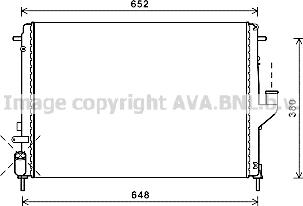 Prasco RTA2478 - Radiator, engine cooling autospares.lv