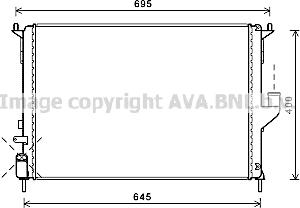 Prasco RTA2477 - Radiator, engine cooling autospares.lv