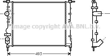 Prasco RTA2218 - Radiator, engine cooling autospares.lv