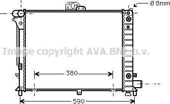 Prasco SB2050 - Radiator, engine cooling autospares.lv