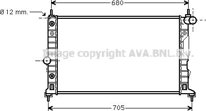 Prasco SB2037 - Radiator, engine cooling autospares.lv