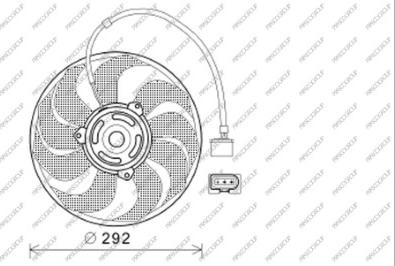 Prasco ST033F005 - Fan, radiator autospares.lv