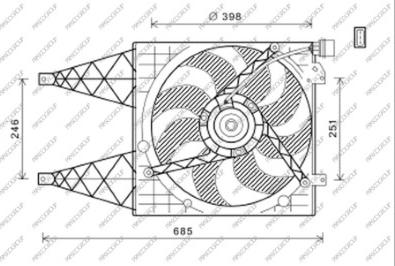 Prasco ST033F003 - Fan, radiator autospares.lv