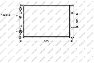 Prasco ST027R009 - Radiator, engine cooling autospares.lv