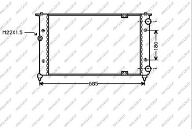 Prasco ST027R006 - Radiator, engine cooling autospares.lv