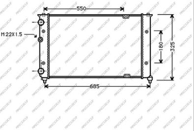 Prasco ST027R008 - Radiator, engine cooling autospares.lv