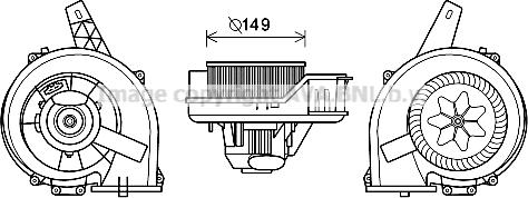 Prasco ST8044 - Electric Motor, interior blower autospares.lv