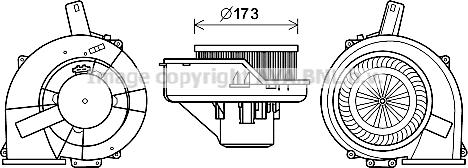 Prasco ST8046 - Electric Motor, interior blower autospares.lv