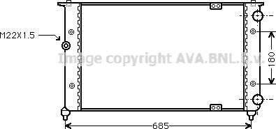 Prasco ST2021 - Radiator, engine cooling autospares.lv