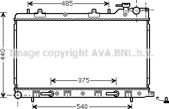 Prasco SU2098 - Radiator, engine cooling autospares.lv