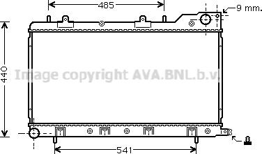 Prasco SU2071 - Radiator, engine cooling autospares.lv