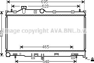 Prasco SU2110 - Radiator, engine cooling autospares.lv