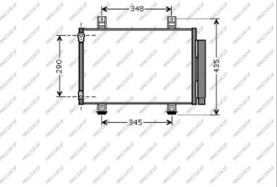 Prasco SZ034C001 - Condenser, air conditioning autospares.lv