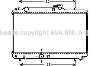 Prasco SZ2035 - Radiator, engine cooling autospares.lv