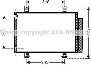 Prasco SZA5087D - Condenser, air conditioning autospares.lv