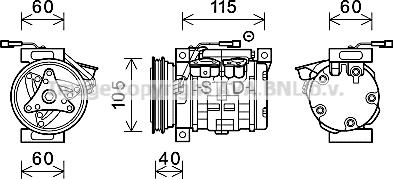 Prasco SZK145 - Compressor, air conditioning autospares.lv