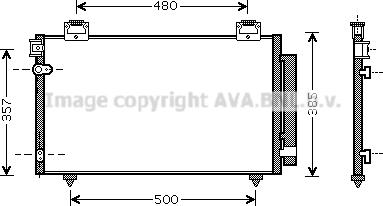 Prasco TO5392D - Condenser, air conditioning autospares.lv