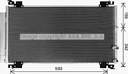 Prasco TO5766D - Condenser, air conditioning autospares.lv