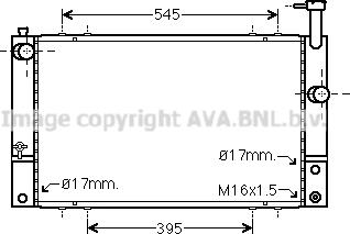 Prasco TO2494 - Radiator, engine cooling autospares.lv