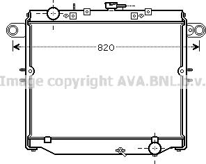 Prasco TO2477 - Radiator, engine cooling autospares.lv