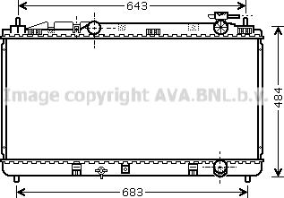 Prasco TO2598 - Radiator, engine cooling autospares.lv