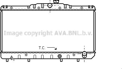 Prasco TO2030 - Radiator, engine cooling autospares.lv