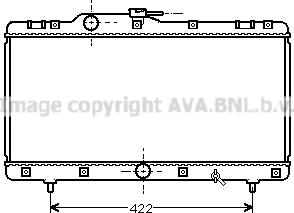 Prasco TO2149 - Radiator, engine cooling autospares.lv