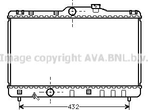 Prasco TO2140 - Radiator, engine cooling autospares.lv