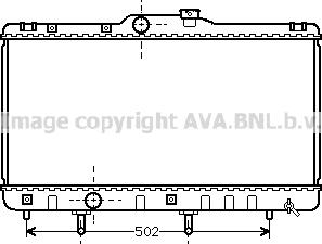 Prasco TO2148 - Radiator, engine cooling autospares.lv