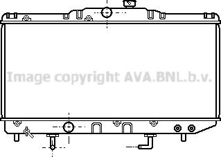 Prasco TO2159 - Radiator, engine cooling autospares.lv