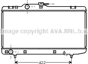 Prasco TO2150 - Radiator, engine cooling autospares.lv