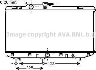 Prasco TO2151 - Radiator, engine cooling autospares.lv