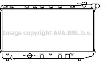 Prasco TO2124 - Radiator, engine cooling autospares.lv