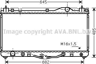 Prasco TO2303 - Radiator, engine cooling autospares.lv