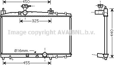 Prasco TO2317 - Radiator, engine cooling autospares.lv