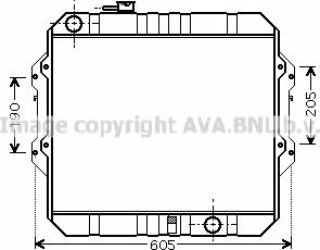 Prasco TO2371 - Radiator, engine cooling autospares.lv