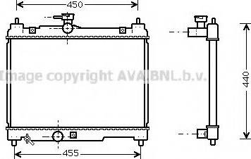 Prasco TO2251 - Radiator, engine cooling autospares.lv