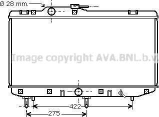 Prasco TO2208 - Radiator, engine cooling autospares.lv