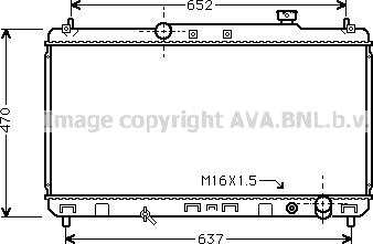 Prasco TO2235 - Radiator, engine cooling autospares.lv