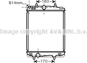 Prasco TOA2364 - Radiator, engine cooling autospares.lv