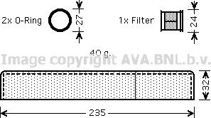 Prasco TOD349 - Dryer, air conditioning autospares.lv