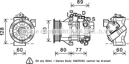 Prasco TOK626 - Compressor, air conditioning autospares.lv