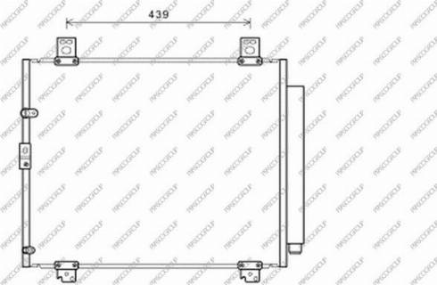 Prasco TY325C004 - Condenser, air conditioning autospares.lv