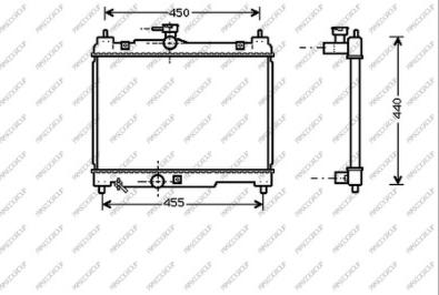 Prasco TY320R001 - Radiator, engine cooling autospares.lv