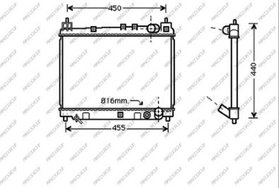 Prasco TY320R002 - Radiator, engine cooling autospares.lv